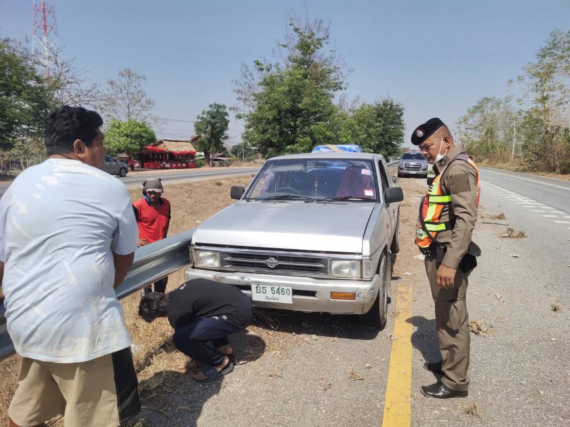 วันที่ 23 มีนาคม 2566 เวลาประมาณ 10.20 น. ร.ต.ต.วิศณุ มีธะระ รอง สว.(ป) สภ.โกสัมพีนคร ปฏิบัติหน้าที่ร้อยเวร 20 และ เจ้าหน้าที่สายตรวจรถยนต์ ได้ให้ความช่วยเหลือกรณีรถกระบะตกไหล่ทางเลนขวา ขาล่อง ไม่มีผู้ใดได้รับบาดเจ็บ ไม่มีสิ่งของหลวงเสียหาย